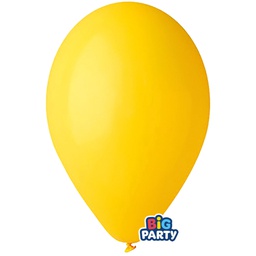[104172] Busta 10 palloncini in lattice D30cm Giallo Big Party