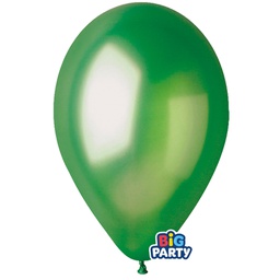 [104176] Busta 10 palloncini in lattice D30cm Verde Big Party