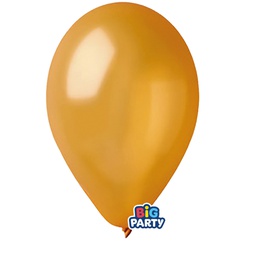[104180] Busta 12 palloncini in lattice D26cm Metal Oro Big Party