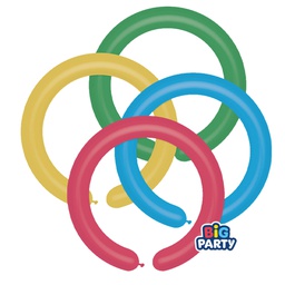 [104182] Busta 12 palloncini in lattice D5cm Modellabili Big Party