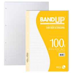 [104226] Ricambi forati rinforzati BandUP A4 100gr 40fg 5mm BM