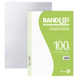 [104234] Ricambi forati rinforzati BandUP A4 100gr 40fg 10mm BM
