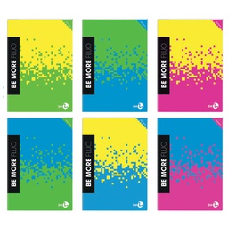[104266] Maxiquaderno alta fogliazione A4 48fg+2 100gr 5mm Be More Fluo BM