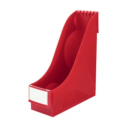 [104307] Portariviste ad alta capacitA' in PS rosso 32x29cm dorso 9,5cm Leitz