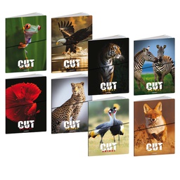 [104341] Maxiquaderno A4 20fg+1 80gr 5mm Animal Cut Blasetti
