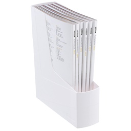 [104358] Portariviste G2D Bianco in PS riciclato 30x9x25,8cm Fellowes