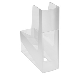 [104361] Portariviste G2D trasparente naturale in PS riciclato 30x9x25,8cm Fellowes