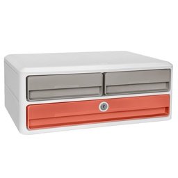 [104387] Cassettiera Moov'up 9-021S TERRA NOVA  2 cassetti piccoli+ 1 grande Cep