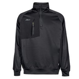 [104428] Felpa mezza zip Leeds tg L nero U-Power