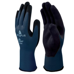 [104639] Guanti VV733GREEN PL/palmo schiuma di lattice tg 08 blu Deltaplus