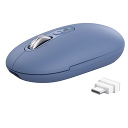 [104660] Mouse sottile multi-wireless e hyperscroll Seron Blu -Trust