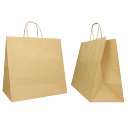 [104675] 25 Shoppers in carta biokraft 28x17x29cm Twisted Large avana