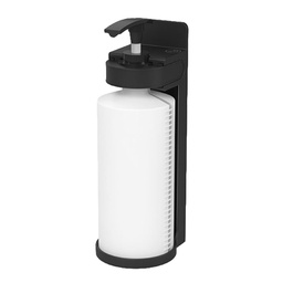[104761] Dispenser cortesia murale Nenya ricaricabile 300ml bianco/nero Medial Internatio