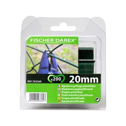 [104794] 200 Punti per reti 20mm verdi Fischer Darex