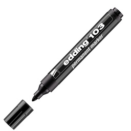 [104858] Marcatore permanente 103 punta conica nero Edding