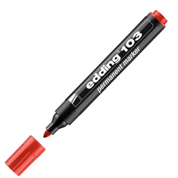 [104859] Marcatore permanente 103 punta conica rosso Edding