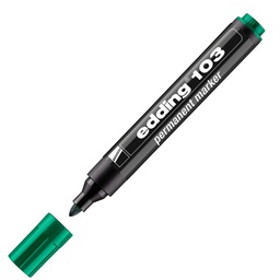 [104861] Marcatore permanente 103 punta conica verde Edding