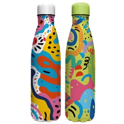 [104872] Borraccia termica Look 500ml fantasie in rilievo 4D Blasetti