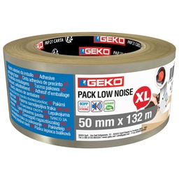 [104897] Nastro da imballo PP low noise 50mmx132mt trasparente Geko