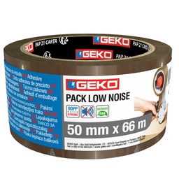[104898] Nastro da imballo PP low noise 50mmx66mt avana Geko