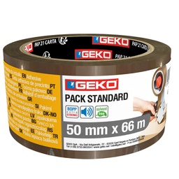 [104900] Nastro imballo noise 50mmx66mt avana Geko