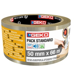 [104901] Nastro imballo noise 50mmx66mt trasparente Geko