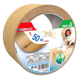 [104902] Nastro adesivo in carta 50mmx50mt avana Geko