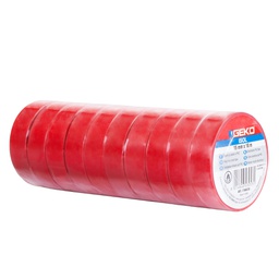 [104905] Nastro adesivo isolante 15mmx10mt rosso Geko