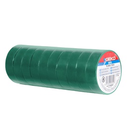 [104906] Nastro adesivo isolante 15mmx10mt verde Geko