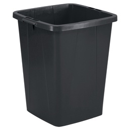 [104939] Bidone nero DURABIN quadrato in PP con maniglie per il trasporto 90 lt Durable