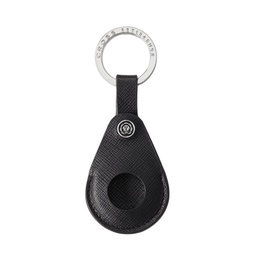 [104968] Portachiavi per Smart Tracker vera pelle Saffiano nero Cross