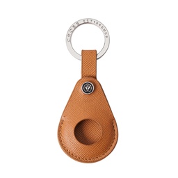 [104969] Portachiavi per Smart Tracker vera pelle Saffiano marrone Cross