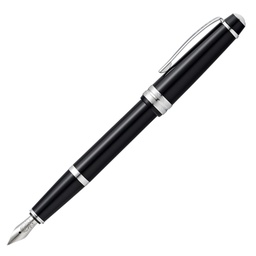 [104972] Penna stilografica Bailey Light punta M fusto nero/chromo Cross