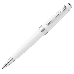 [104973] Penna sfera Bailey Light punta F fusto bianco/chromo Cross