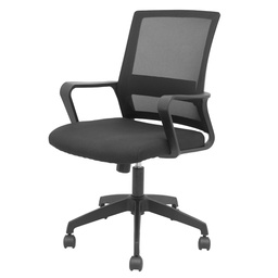 [105051] Seduta oeprativa Ergo 535 c/bracc fissi e schinale in rete nero Piqueras y Cresp