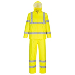 [105129] Completo antipioggia ripiegabile Hi-Vi tg XL giallo fluo Portwest