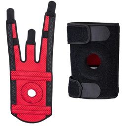 [105132] Supporto per ginocchio a rotula aperta tg unica nero Portwest