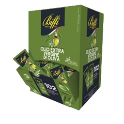 [105260] 102 bustine monodose Olio extra vergine d'oliva da 10ml - Biffi