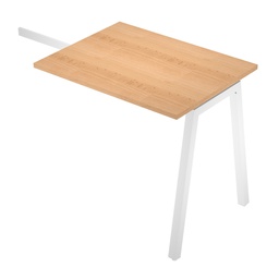 [105328] Allungo reversibile dx/sx 80x60cm piano faggio per scrivania struttura bianca ga