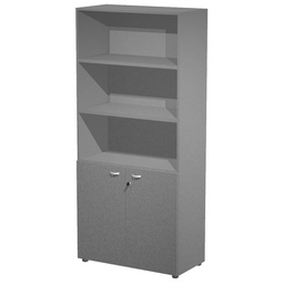 [105377] Armadio modulare a 2 ante basse 90x45,8cm x H200cm antracite