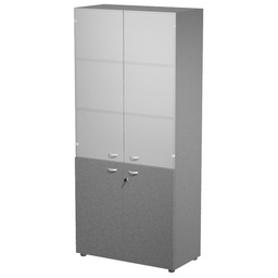 [105378] Armadio modulare a 2+2 ante basse 90x45,8cm x H200cm antracite