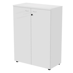 [105386] Armadio modulare a 2 ante medio  90x45,8cmxH123cm bianco