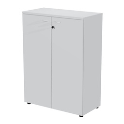 [105389] Armadio modulare a 2 ante medio  90x45,8cmxH123cm grigio