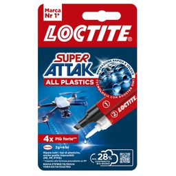 [105422] COLLA LOCTITE SUPER ATTAK All Plastics 2g + 4ml