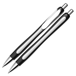 [105456] Penna a sfera a scatto Slider Rave XB fusto nero/bianco Schneider