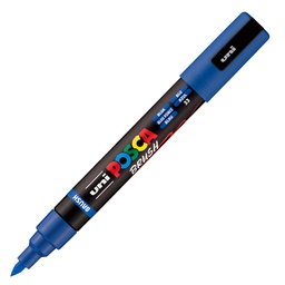 [105472] Marcatore Uni Posca PC5MBR punta brush 1.0 - 4.0mm blu Uni Mitsubishi