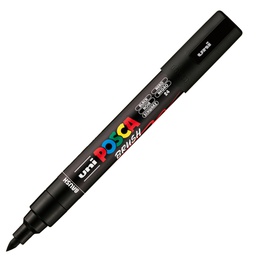 [105476] Marcatore Uni Posca PC5MBR punta brush 1.0 - 4.0mm nero Uni Mitsubishi
