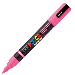 [105478] Marcatore Uni Posca PC5MBR punta brush 1.0 - 4.0mm rosa Uni Mitsubishi
