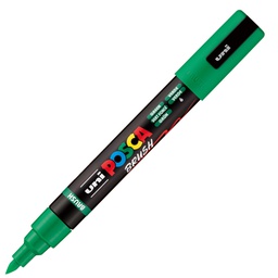 [105479] Marcatore Uni Posca PC5MBR punta brush 1.0 - 4.0mm verde Uni Mitsubishi