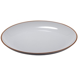 [105500] Piatto piano rPET D27,5x2,8cm grigio Leone
